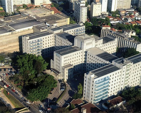 Hospital das Clínicas, onde acontece a maior parte das atividades da residência em Dermatologia na USP
