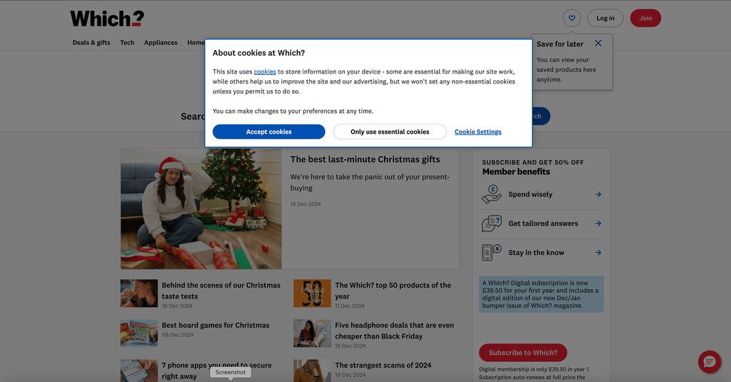 Cookie Consent Management System - Which?