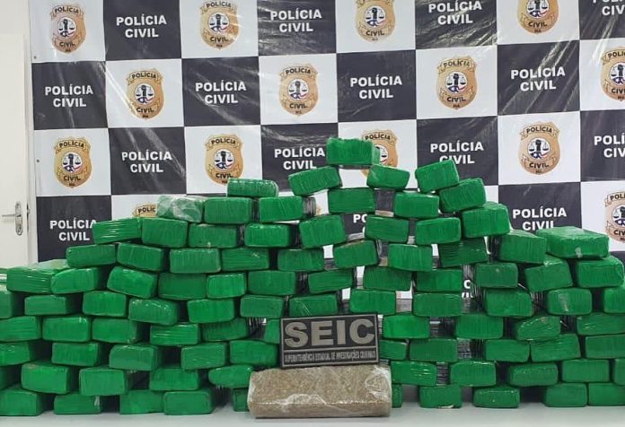 100 kg de maconha são apreendidos no Maranhão