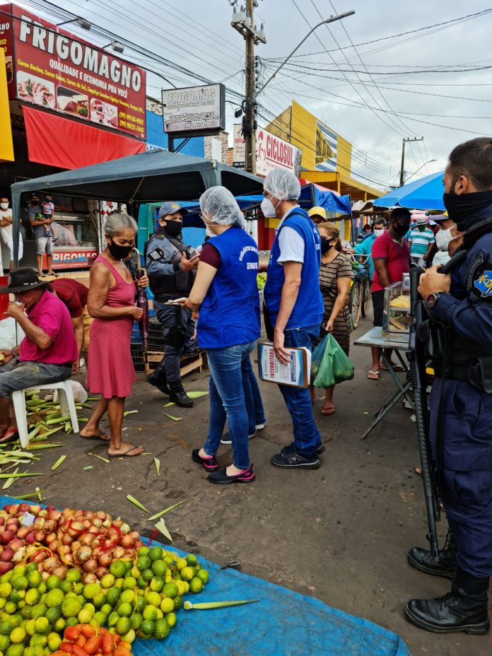 Fiscalização contra Covid-19 nas feiras de Imperatriz