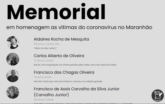 Memorial é criado para homenagear vítimas da covid-19 no Maranhão