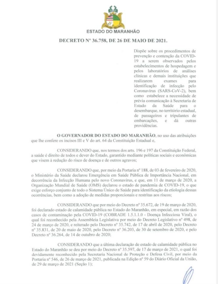 Decreto estadual determina que hotéis informem sobre hóspedes do exterior