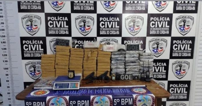 Polícia apreende 10 milhões de reais em cocaína e pasta base
