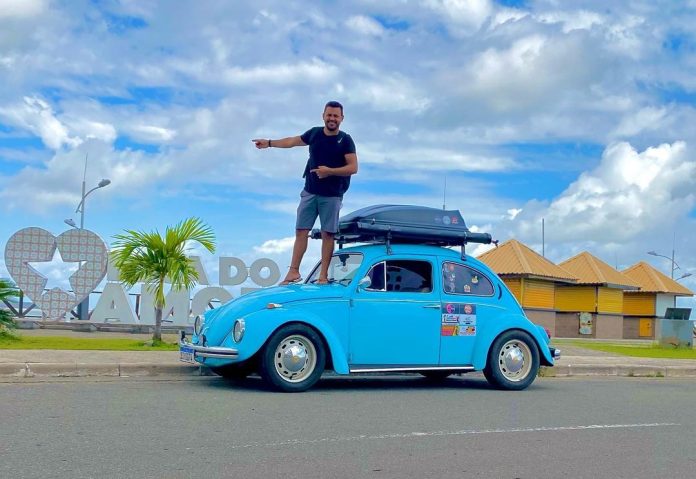 Maranhense viaja para conhecer as 217 cidades do Maranhão em um fusca