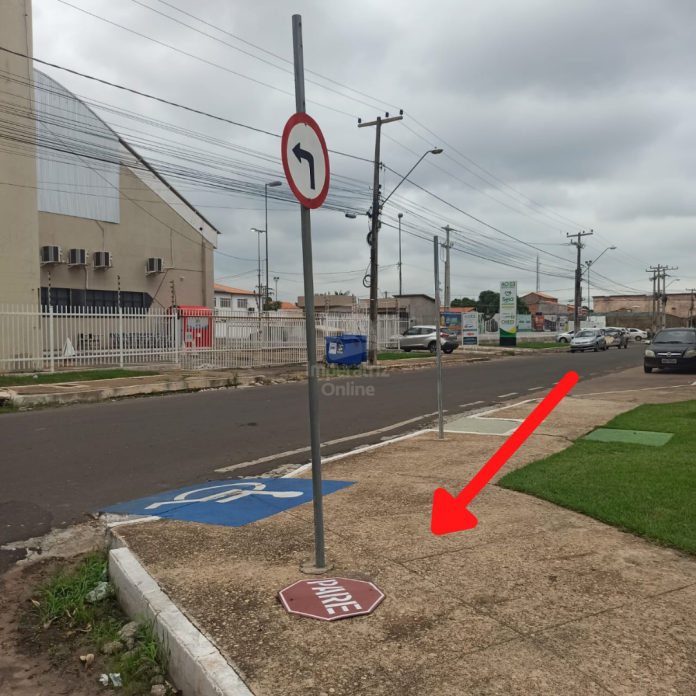 Reclamações sobre sinalização de trânsito no Centro de Imperatriz