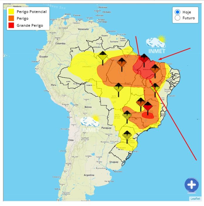 Imperatriz e região entram em alerta vermelho para tempestades