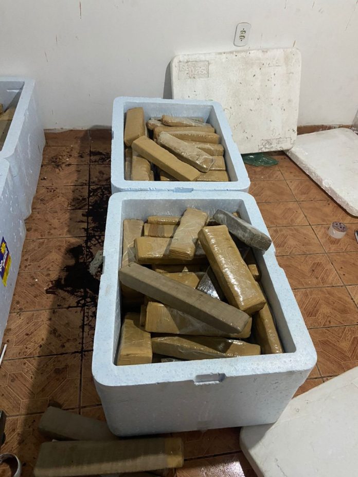Cerca de 400 kg de maconha são apreendidas em casa no Maranhão
