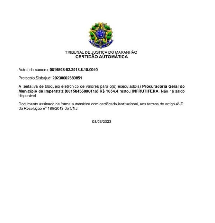 Advogado questiona falta de dinheiro em contas do município de Imperatriz