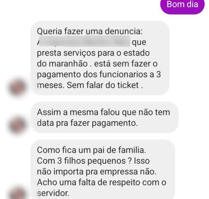 Funcionários de empresa que presta serviço em escolas estaduais denunciam salários atrasados