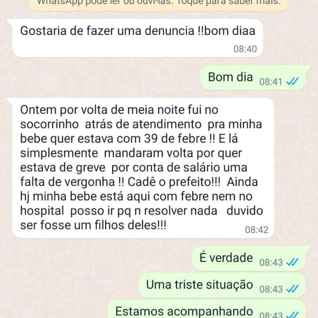 Pediatras continuam paralisação parcial no Socorrinho e na UPA 1 Imagens de Notícias de Imperatriz