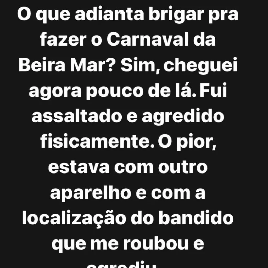 Jornalista é assaltado e agredido no Pré-Carnaval na Av. Beira-Mar, em São Luís 1 Imagens de Notícias de Imperatriz