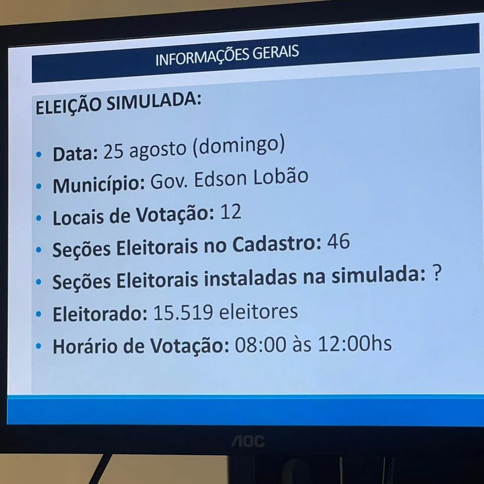 Moradores vão votar para escolher mudança de nome da cidade de Governador Edison Lobão 1 Imagens de Notícias de Imperatriz