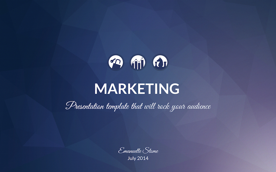 marketing presentation template