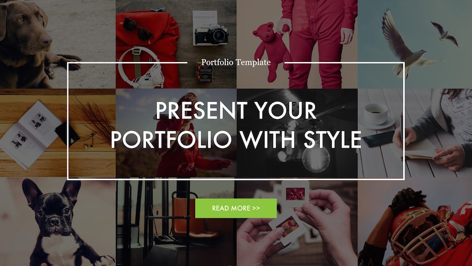portfolio template powerpoint