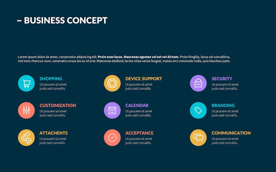 Sample investor presentation picture