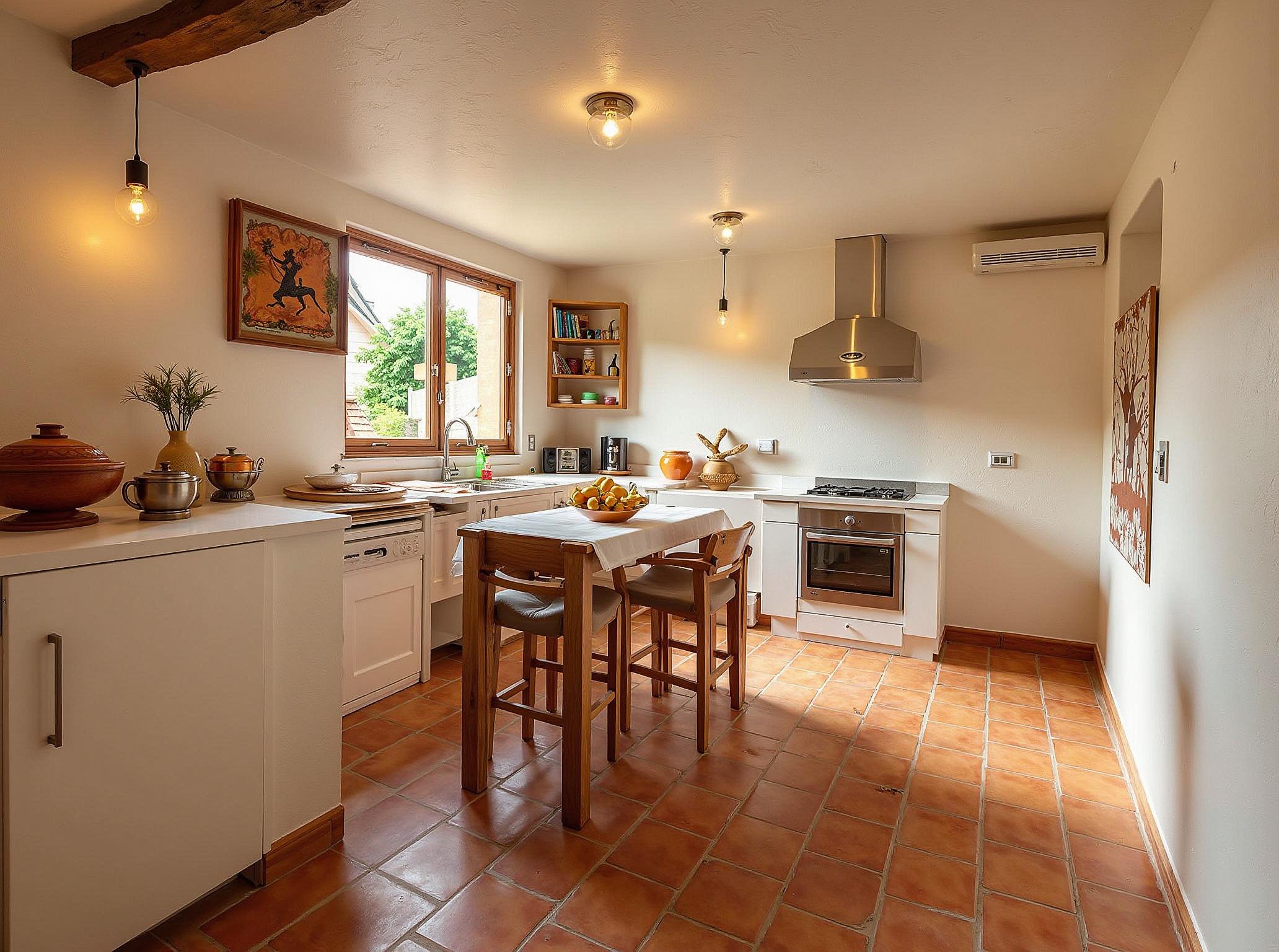 Honey oak kitchen cabinets redesigned with AI kitchen design tool