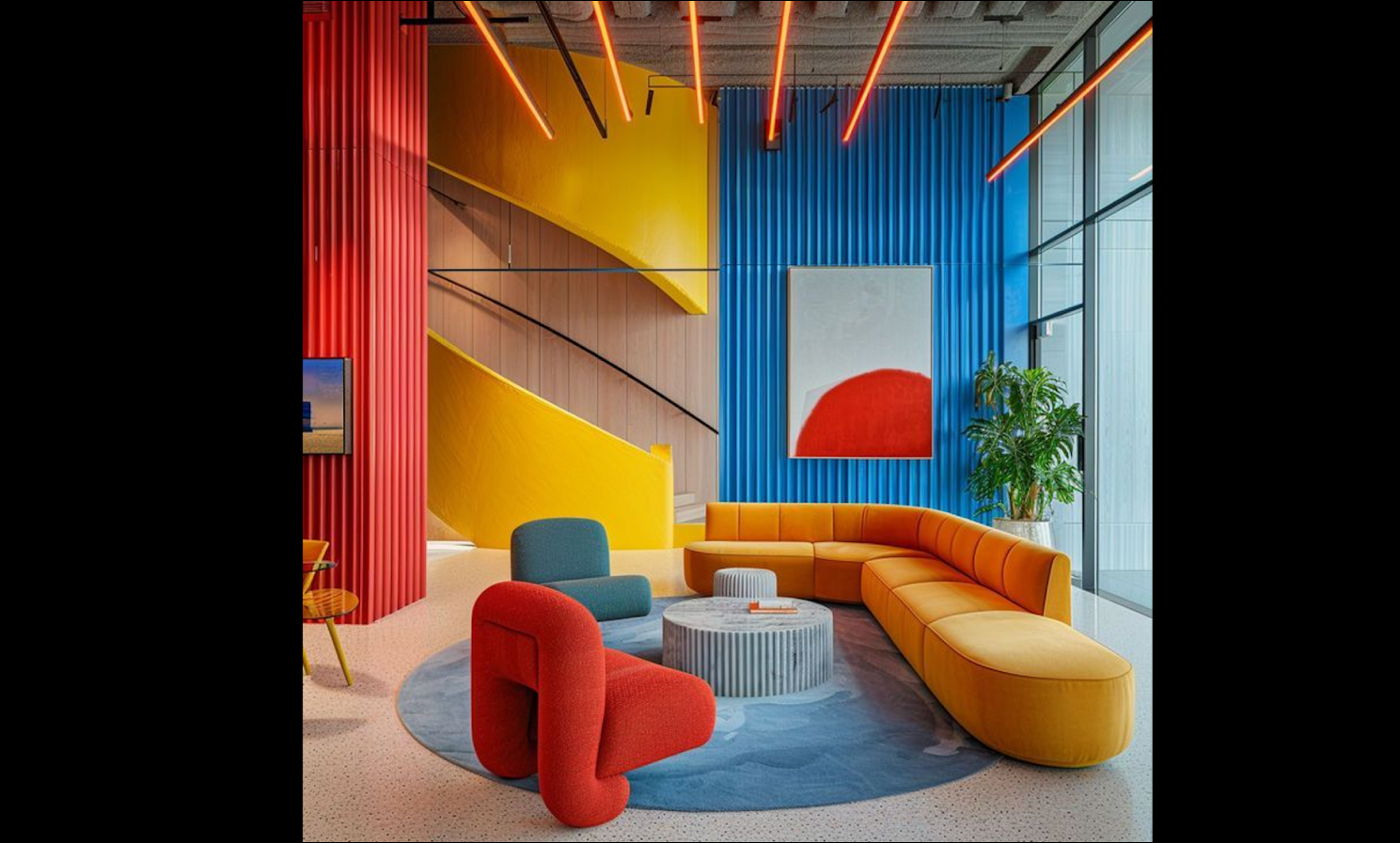 Color element in interior design