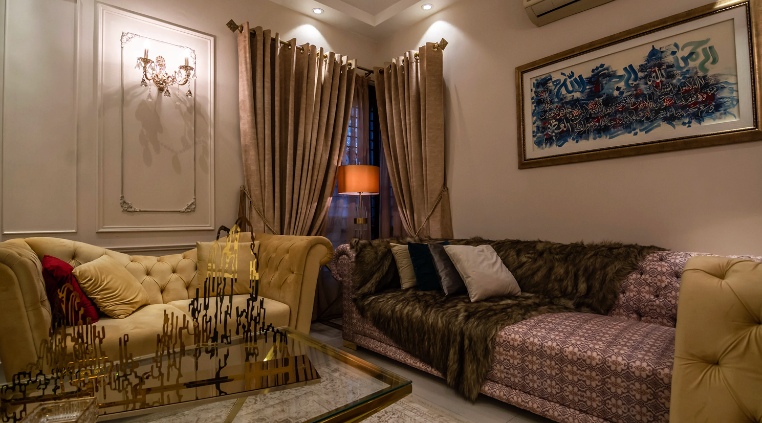 Interior design with the right proportion and scale