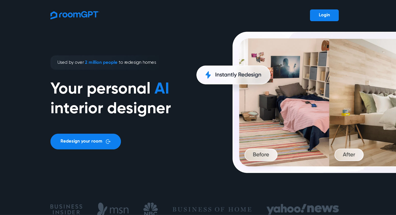 RoomGPT AI room design generator