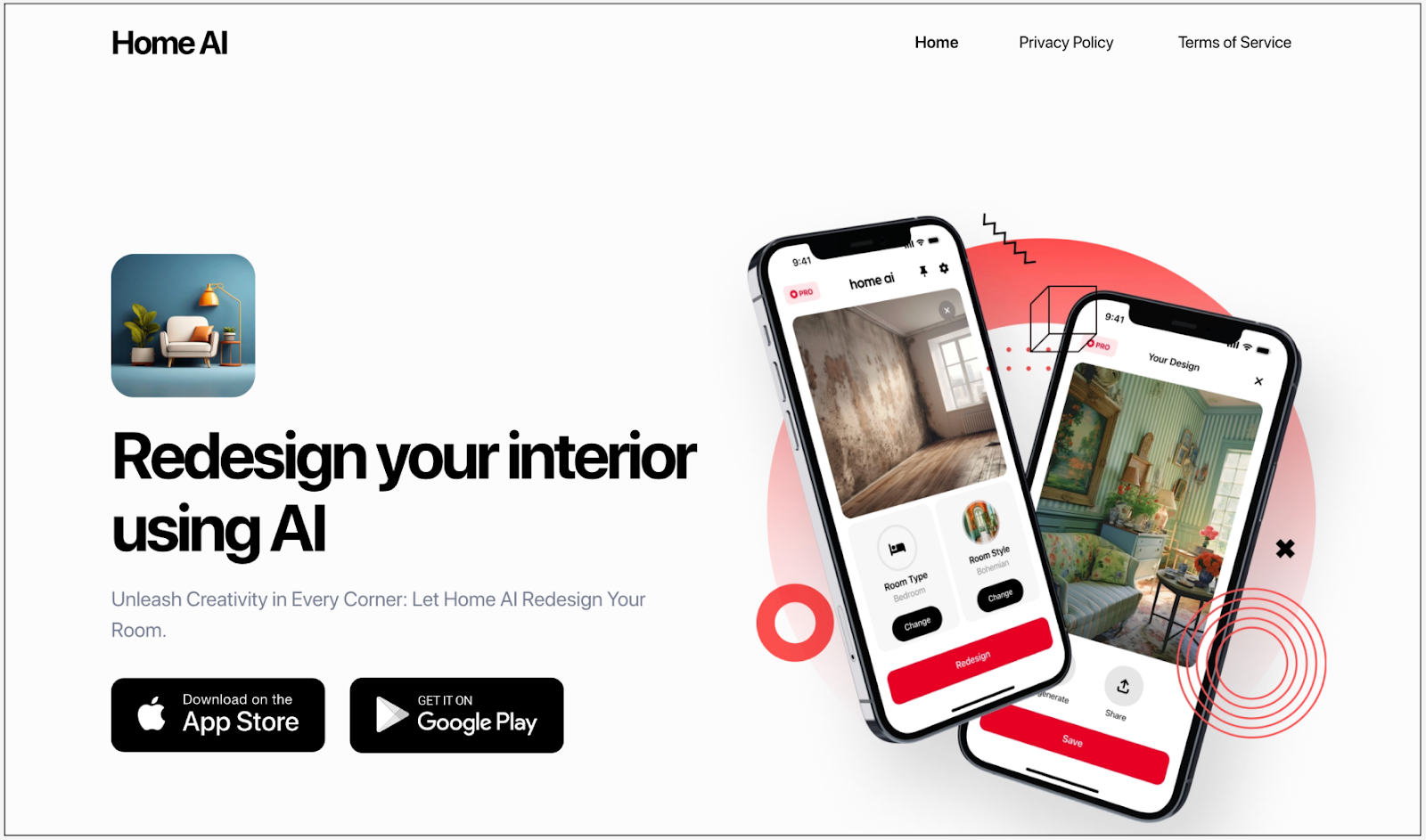 Home AI design app