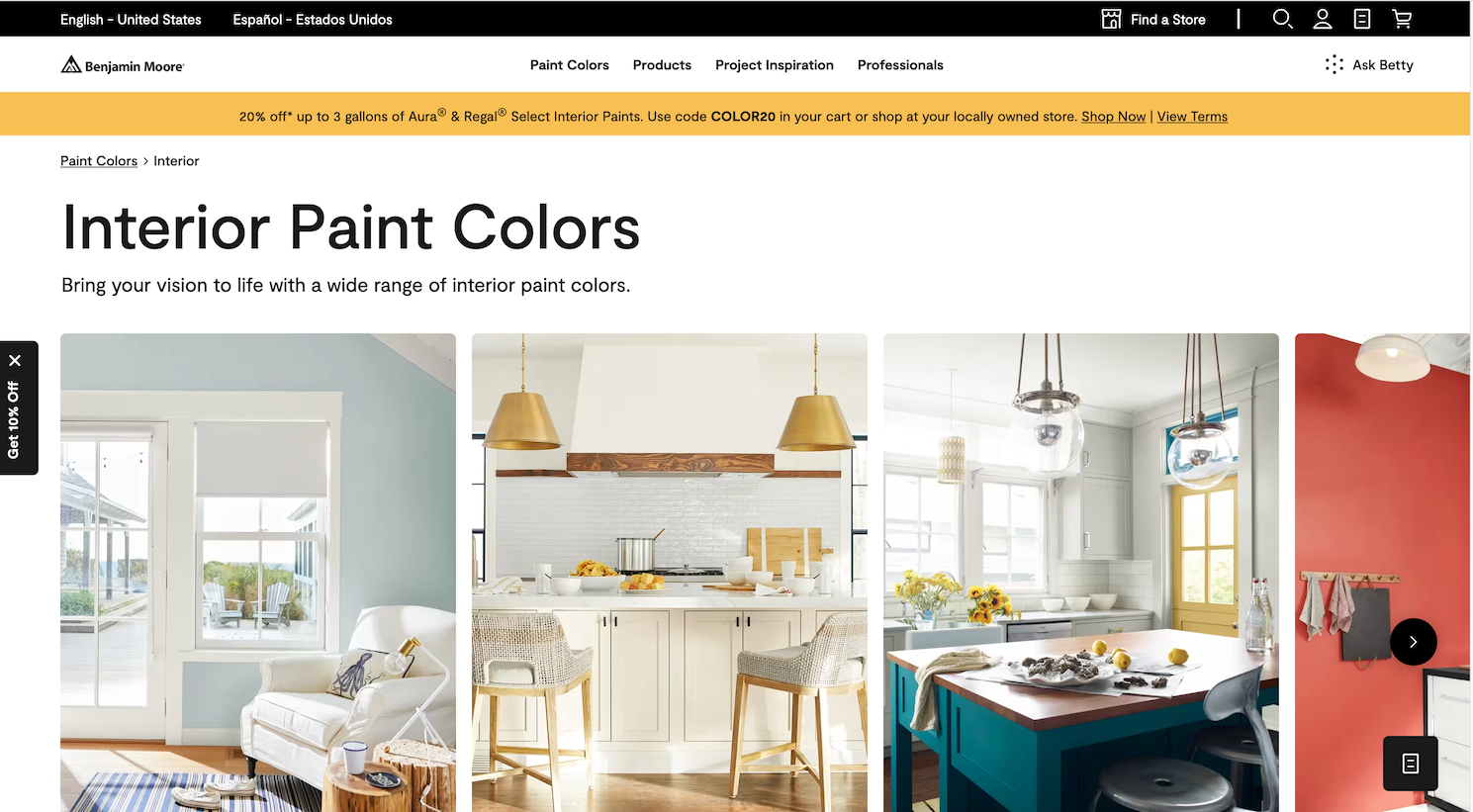 Benjamin Moore Color Portfolio app, paint color visualization for home remodel