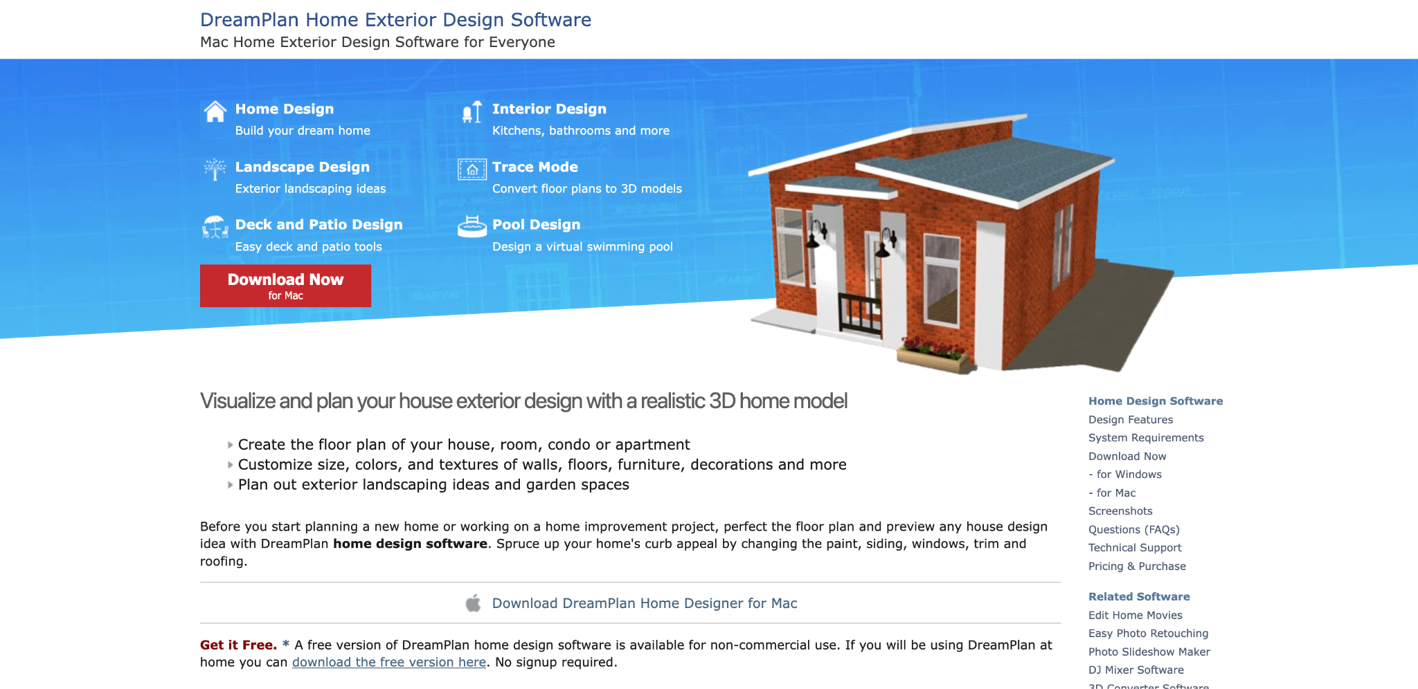Visualize and plan your house exterior design with DreamPlan