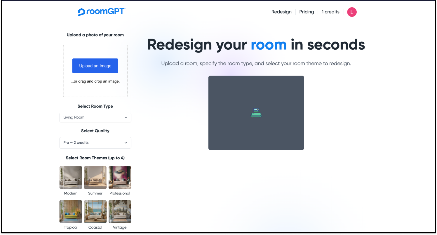 RoomGPT lightweight design inspiration