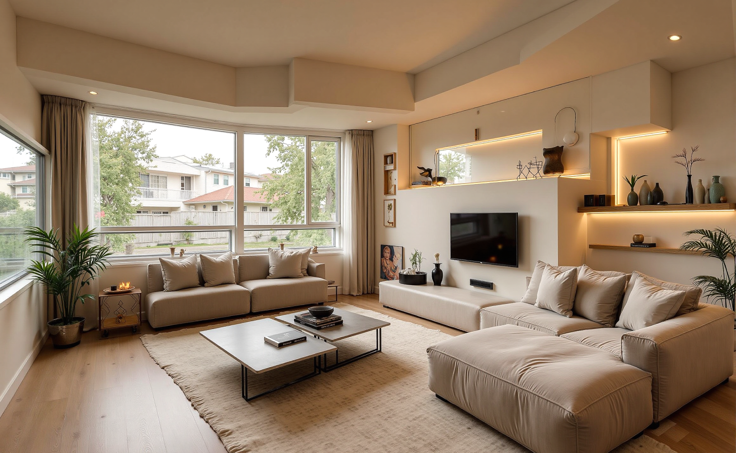 Two bedroom apartment mordern style made by DecAITM