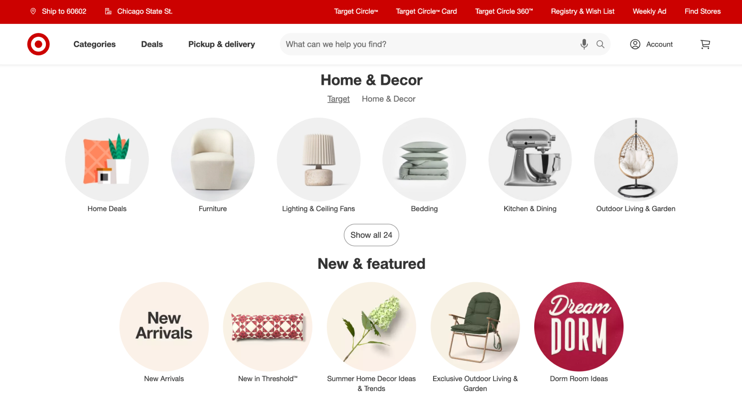 Target home