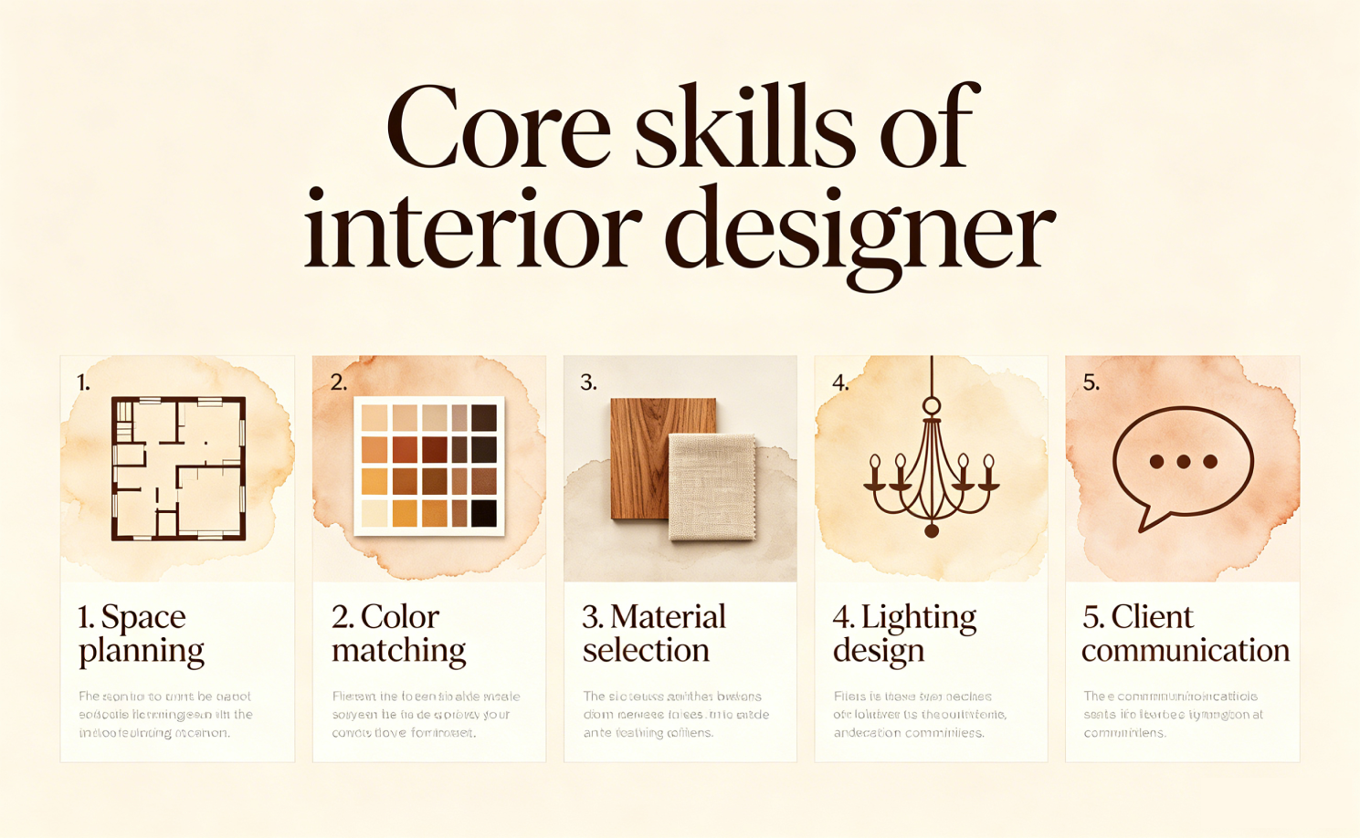 Core skills interior designers should master