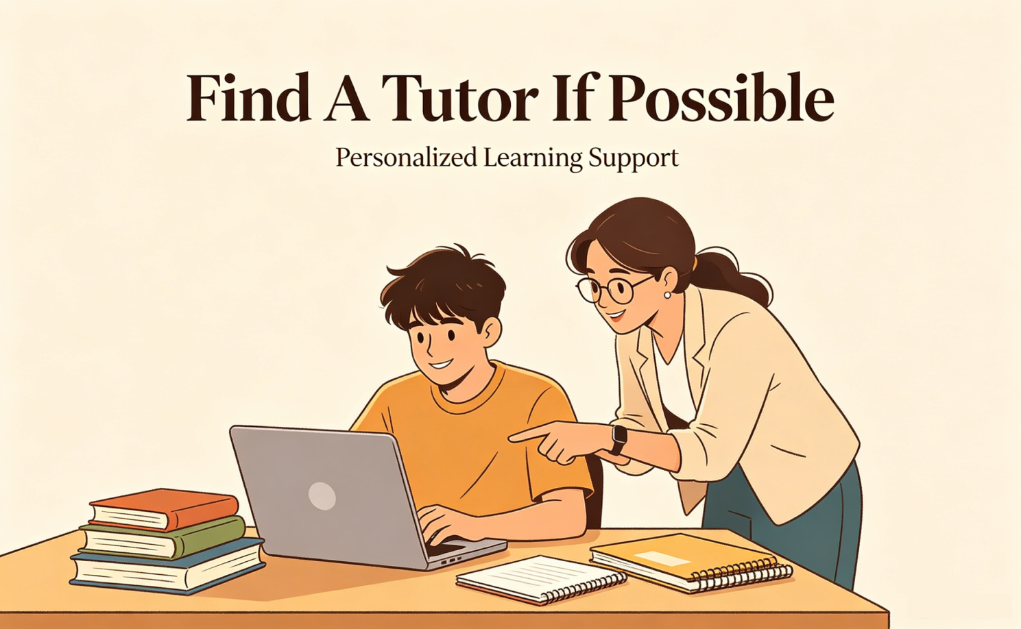 Find a tutor if possible
