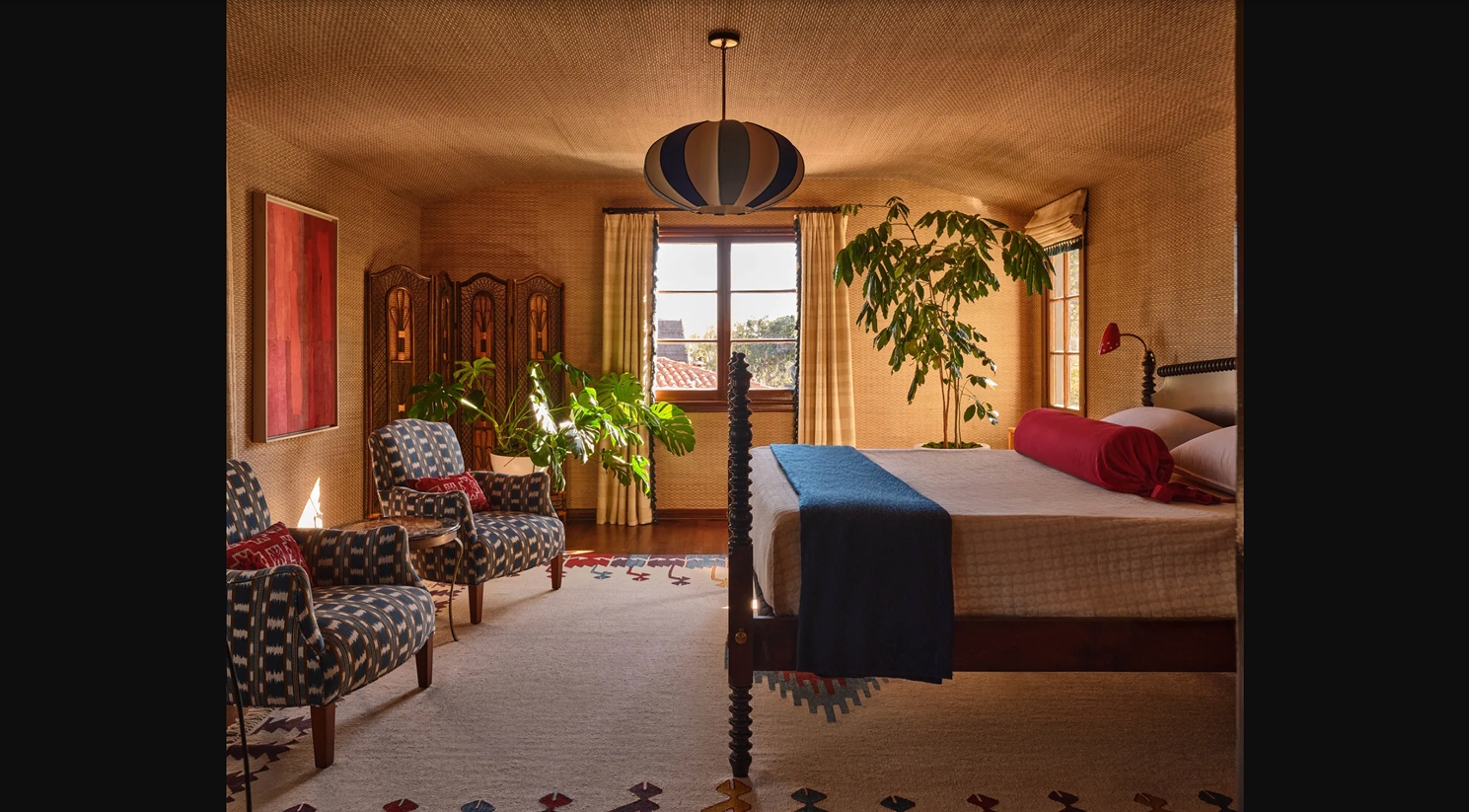 Vintage-inspired living room blending antique furniture with contemporary interiors