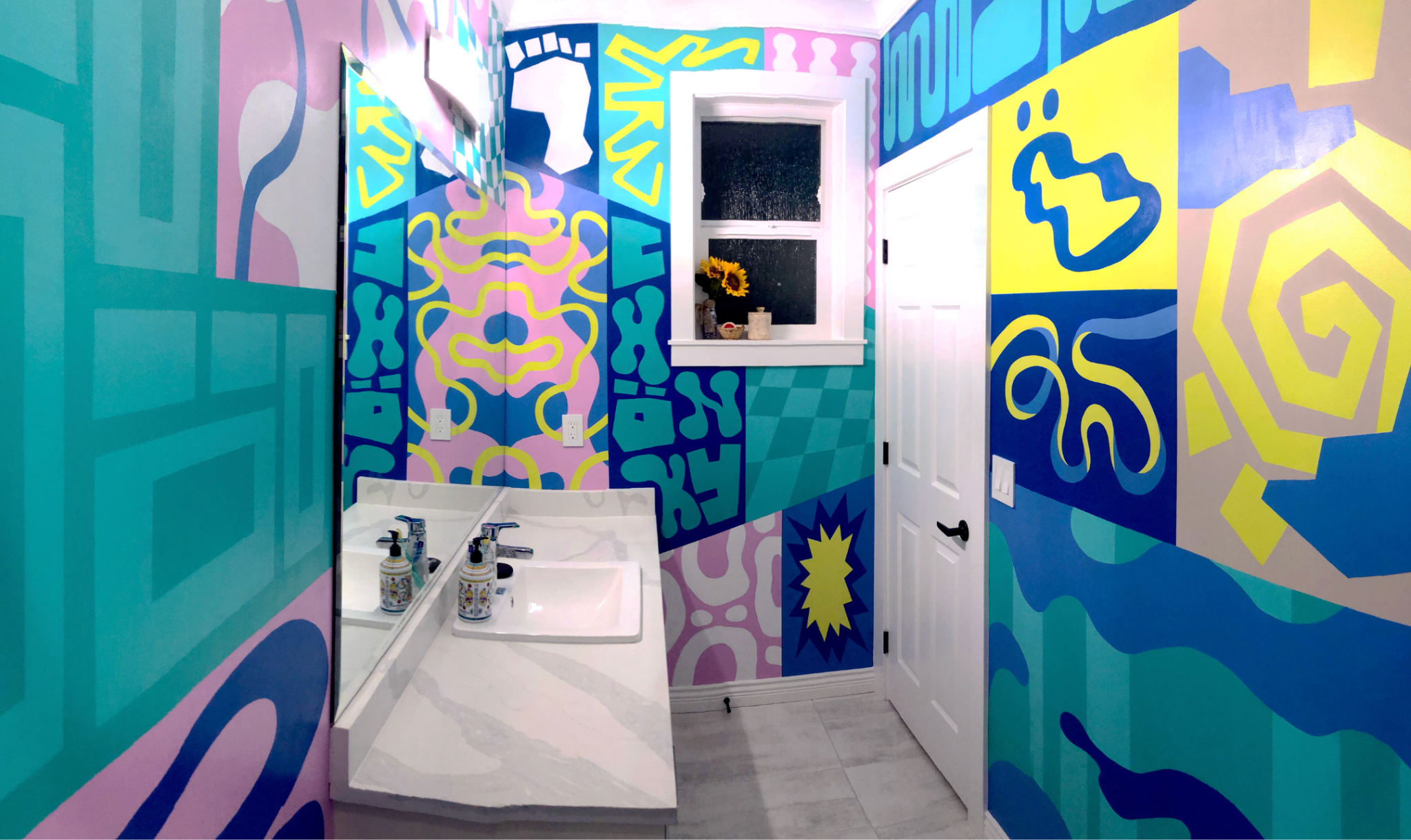 Modern interior wall art example
