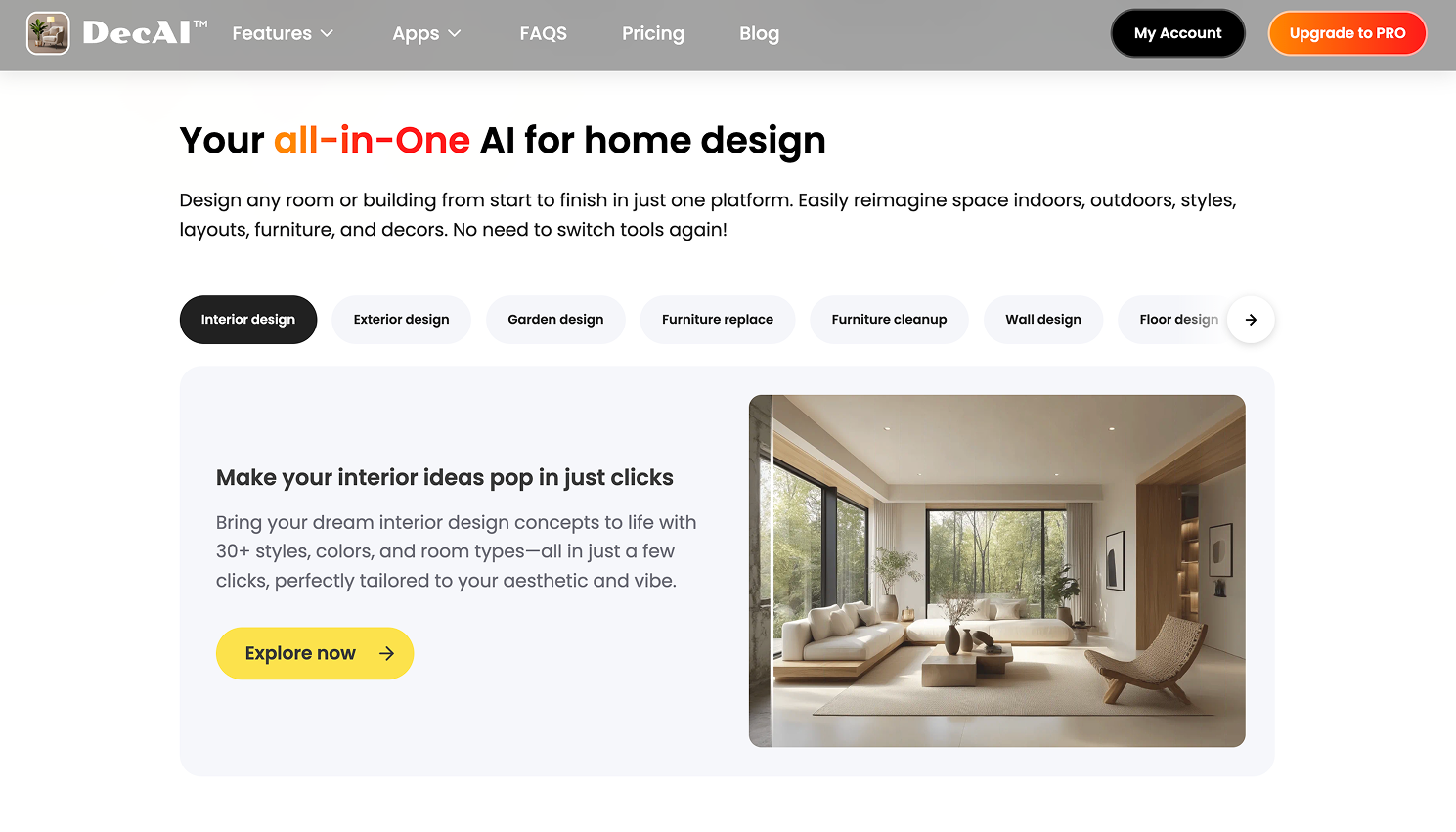 DecAI best for fast redesign and listing visual ideas