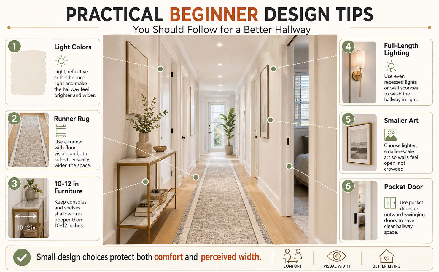Practical Beginner Design Tips You Should Follow for a Better Hallway
