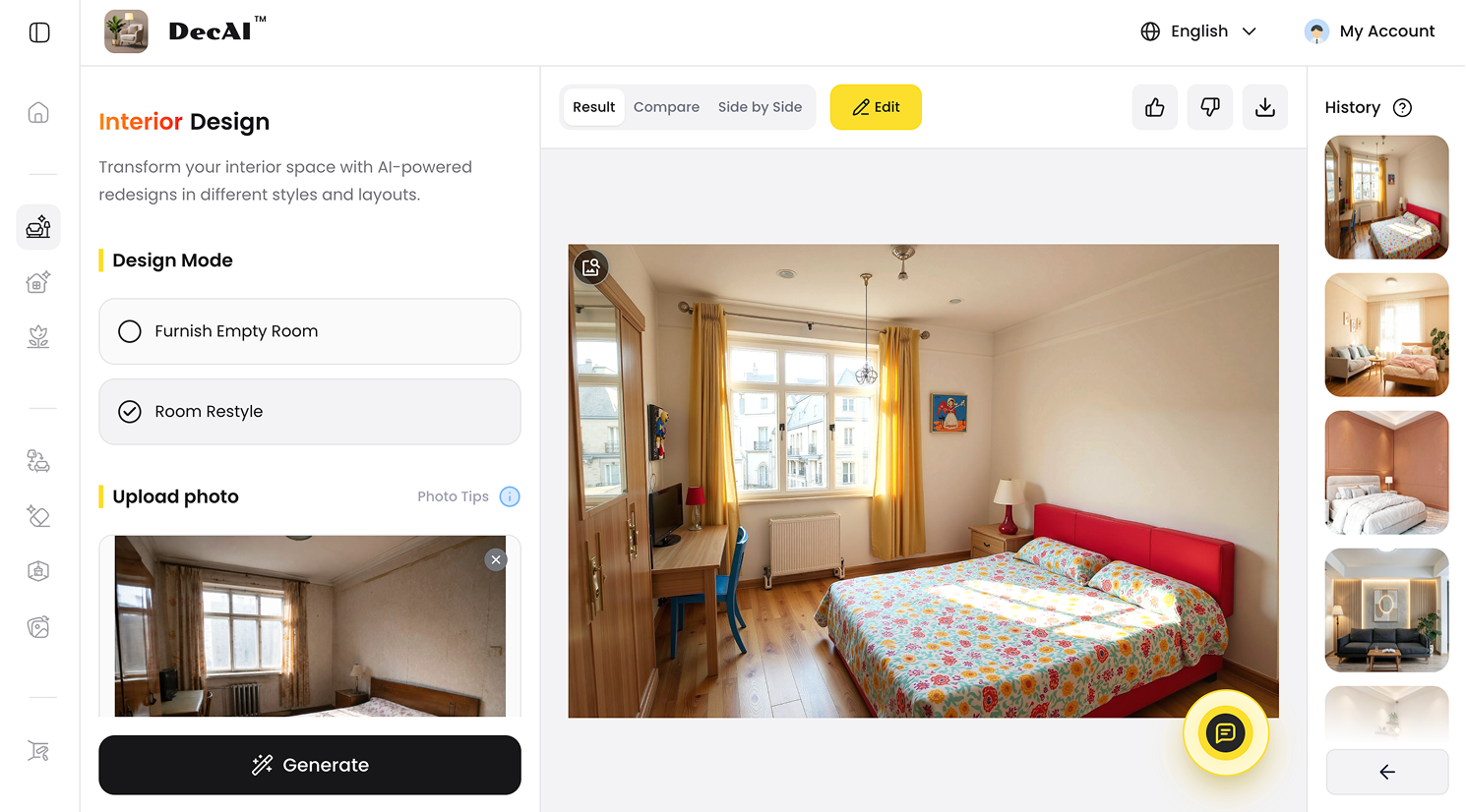 DecAI™ interior design software tool