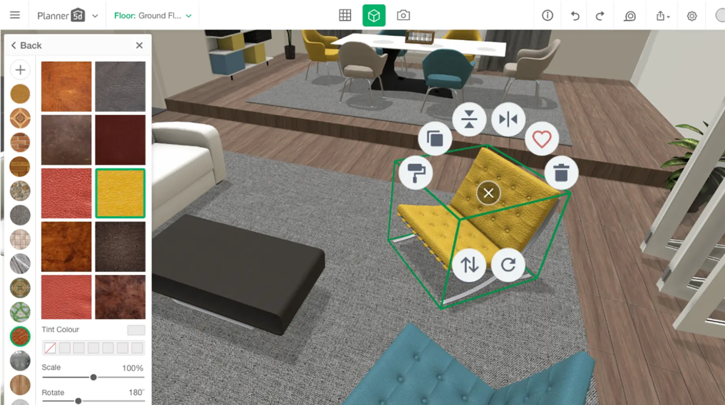 Planner5D room planning tool