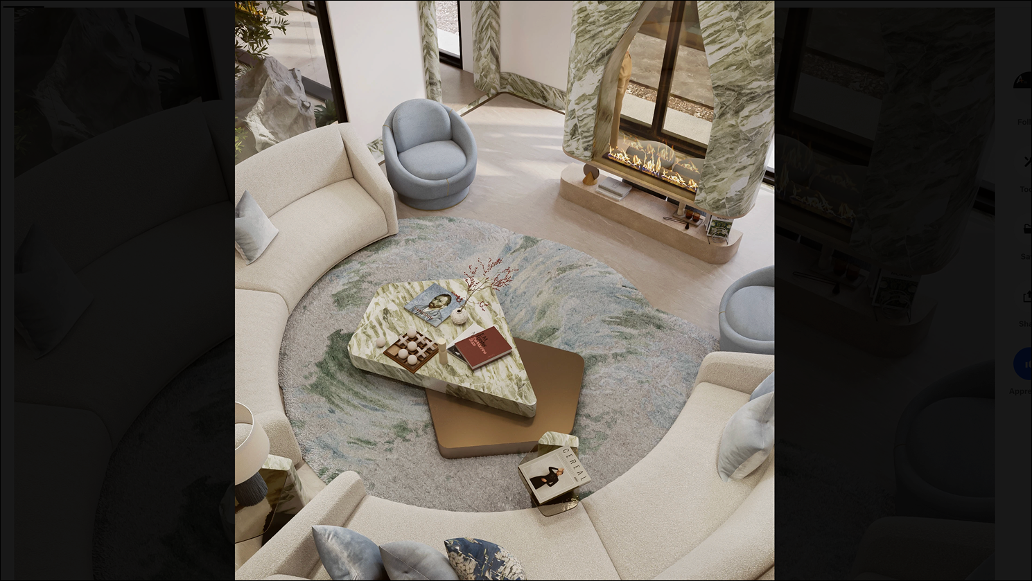 Harmonious living room design