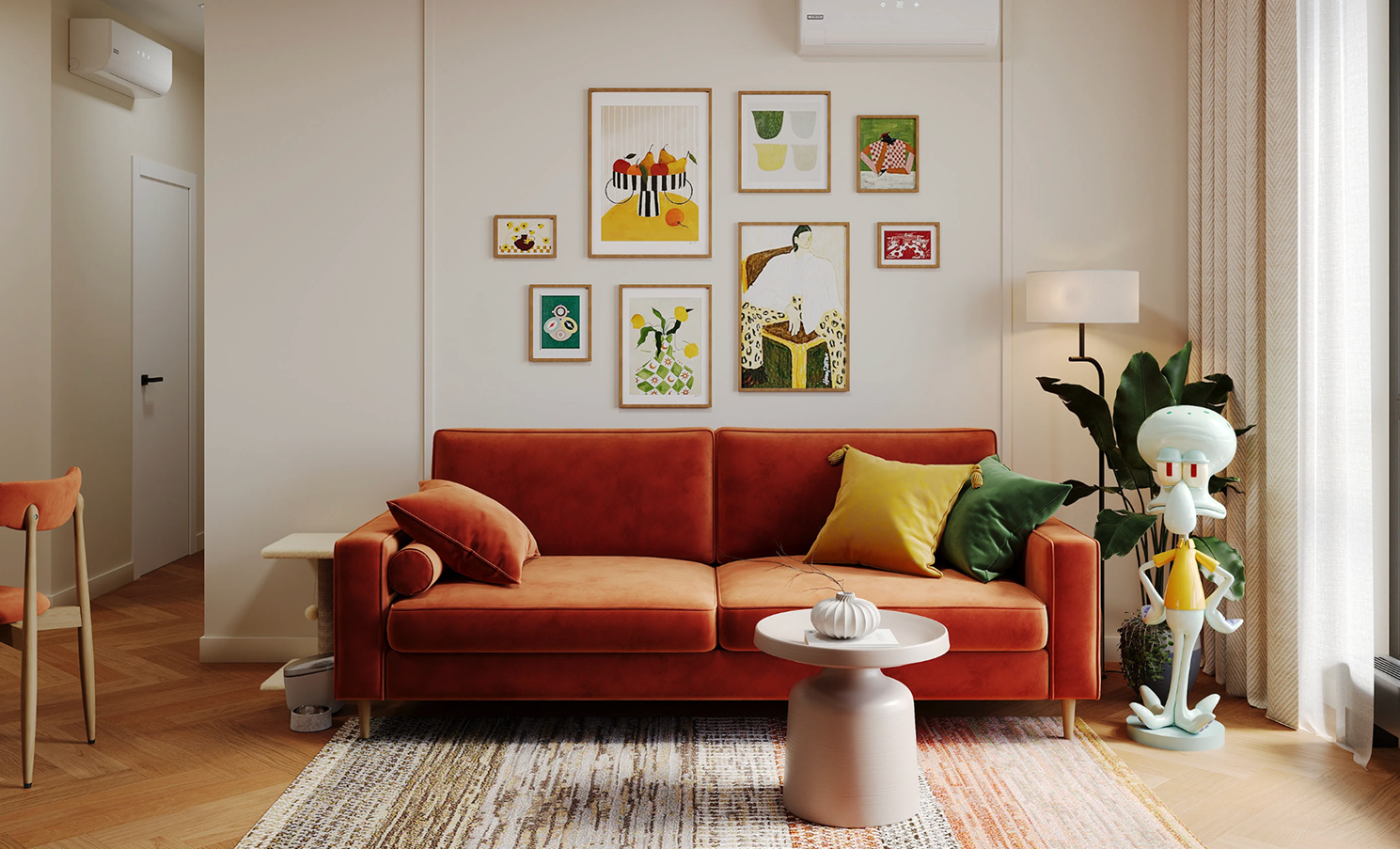 Use color to highlight the focal points