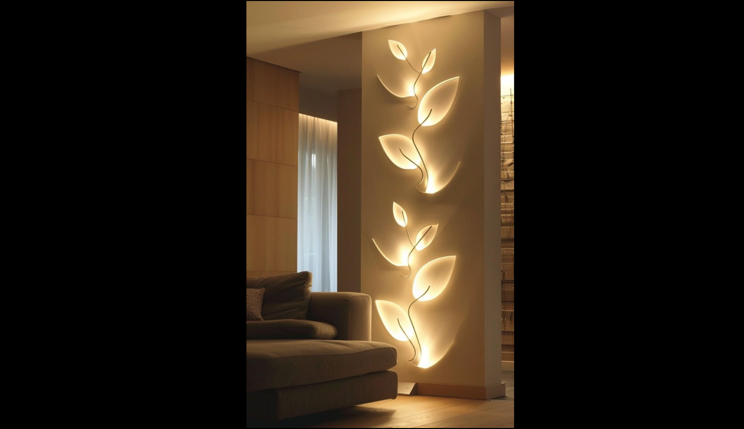 Artificial light interior design example