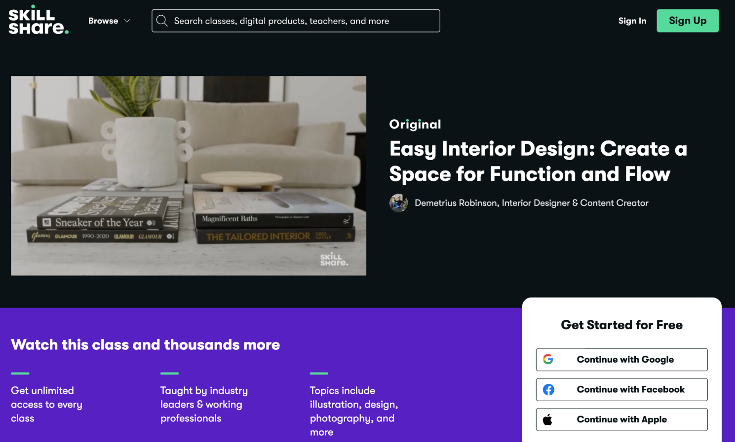 Skillshare Easy Interior Design