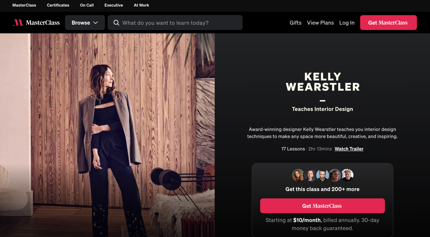 MasterClass Kelly Wearstler Teaches Interior Design