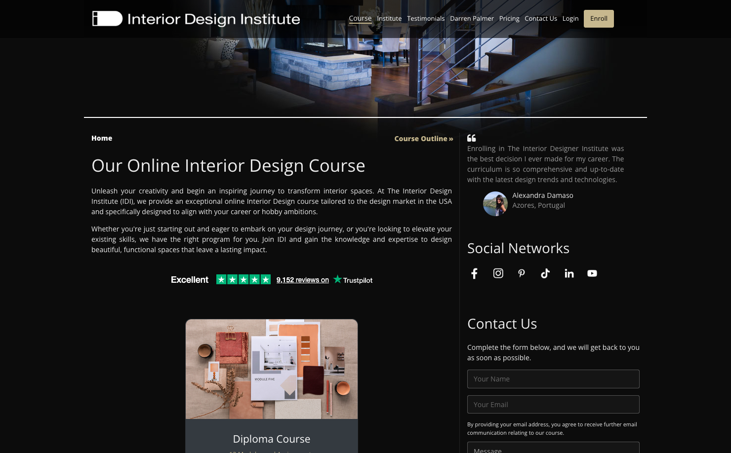 The Interior Design Institute Online Course
