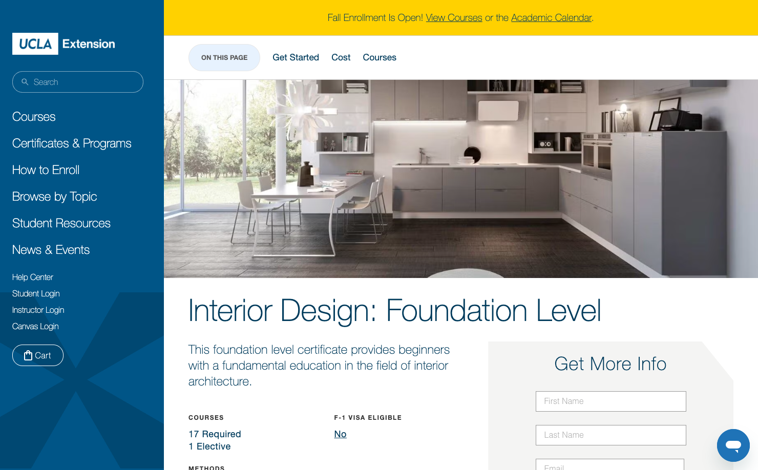 UCLA Extension Interior Design: Foundation Level