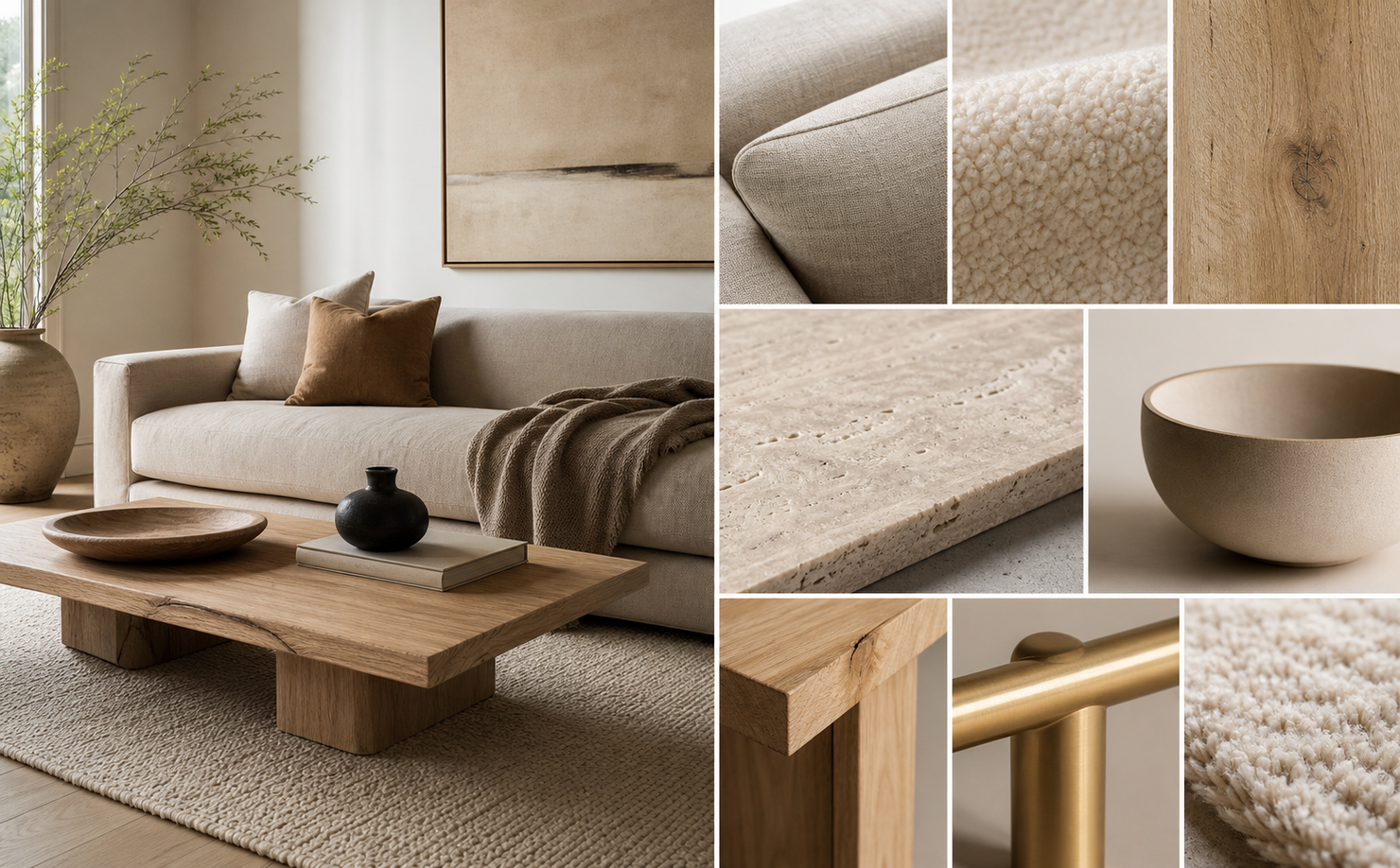 Best Furniture, Textures & Materials for Warm Minimalism Homes