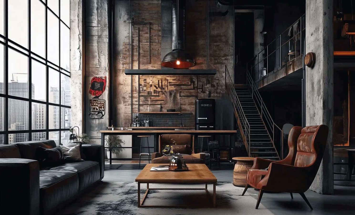 What is industrial style in interior design