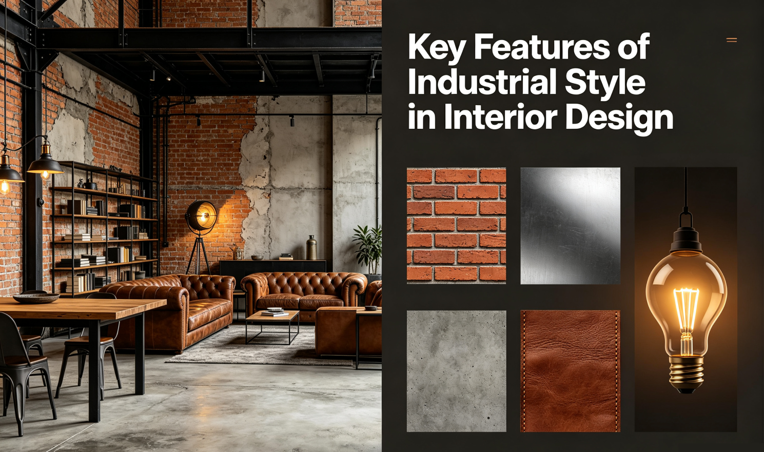 Key Features of Industrial Style in Interior Design