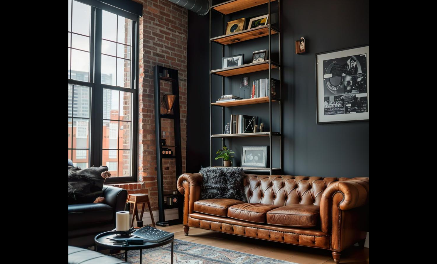 Dark and moody industrial design example