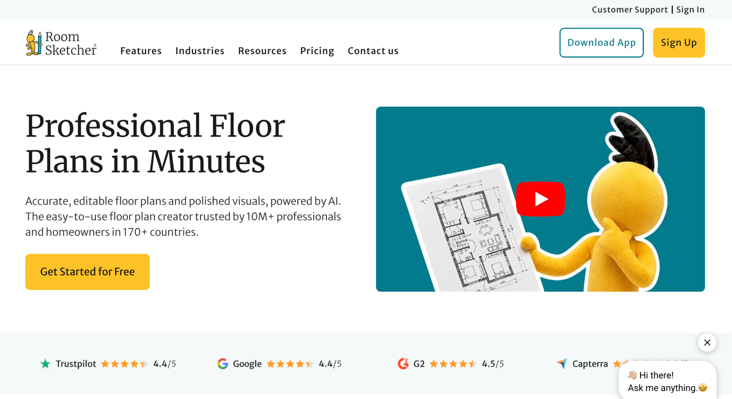 RoomSketcher Best for Simple Floor Plans and Live 3D