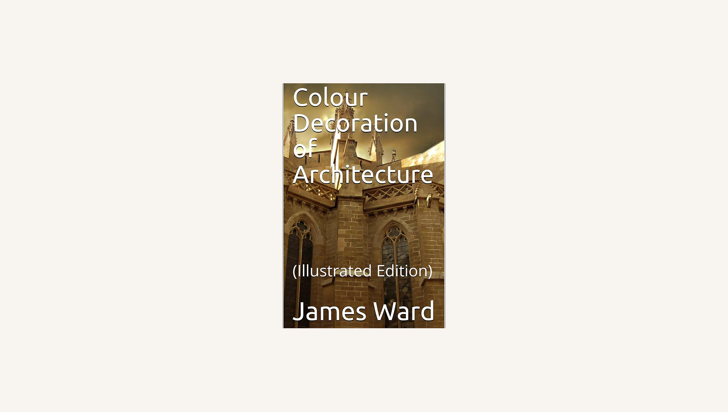 Colour Decoration of Architecture public domain book cover for architectural color and decorative design